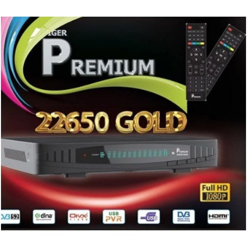 گیرنده دیجیتال پریمیوم 22650 گلد پنل نوشتاری | Premium HD 22650 Gold تیونر قوی و کیفیت Full HD